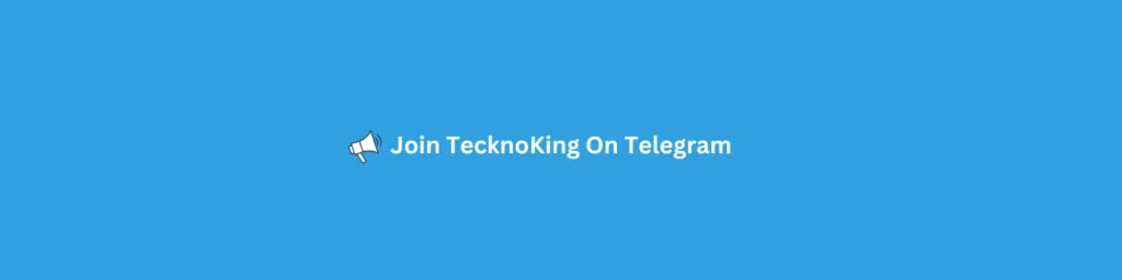 Join TecknoKing on Telegram
