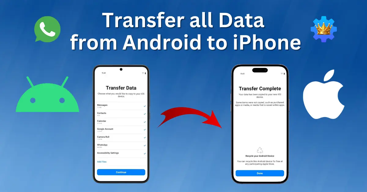 Transfer Data From Android to iPhone