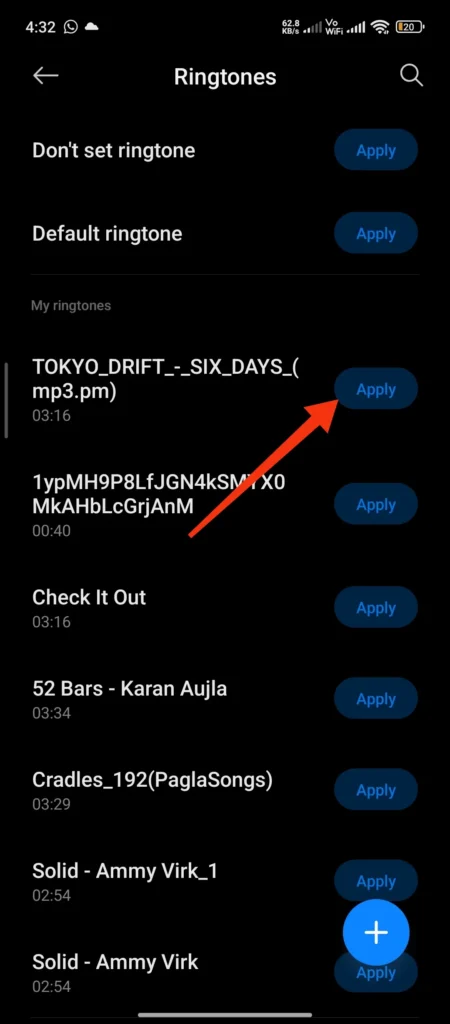 how to change ringtone in redmi