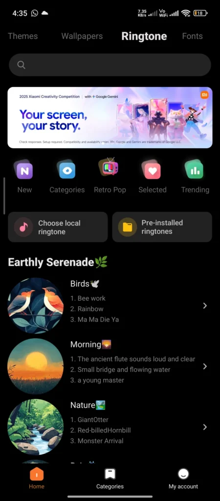 how to change ringtone in redmi