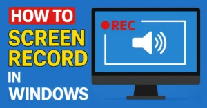 how to screen record in windows