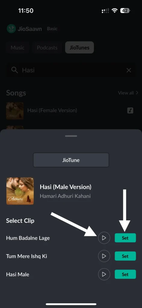 how to set caller tune in jio