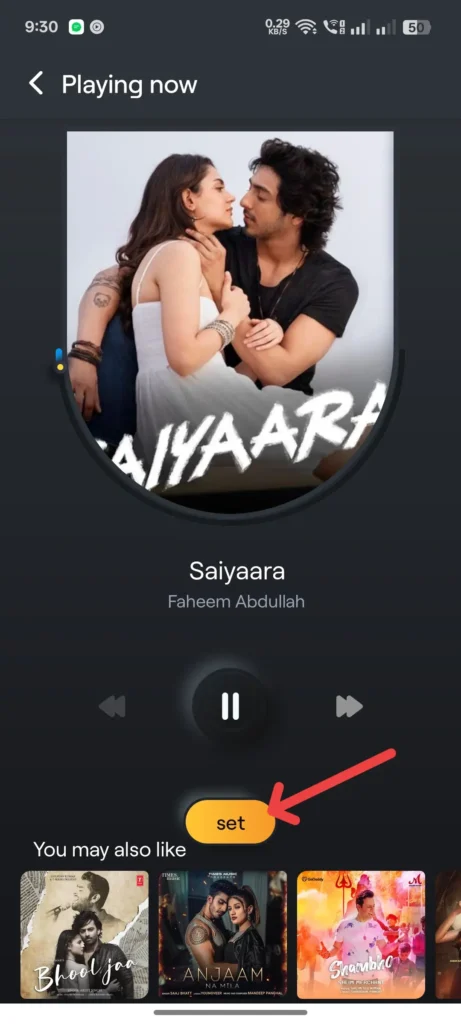 how to set caller tune in vi